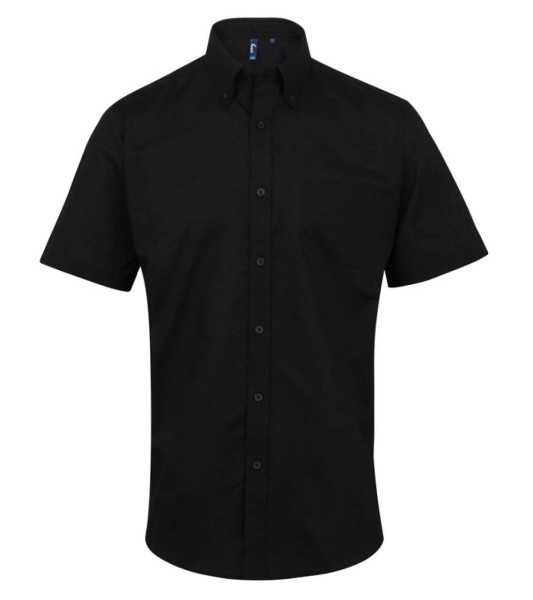 MEN’S SHORT SLEEVE SIGNATURE OXFORD SHIRT Fekete 