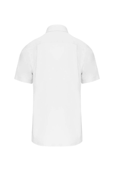 MEN'S SHORT-SLEEVED COTTON POPLIN SHIRT Fehér 