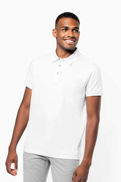 MEN'S SHORT SLEEVED JERSEY POLO SHIRT Zöld 