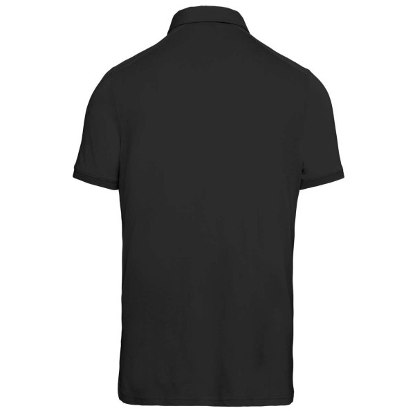 MEN'S SHORT SLEEVED JERSEY POLO SHIRT Fekete 