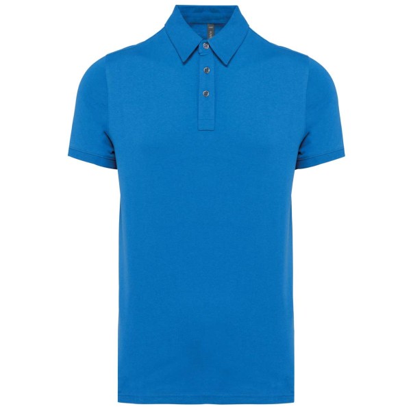 MEN'S SHORT SLEEVED JERSEY POLO SHIRT Kék 