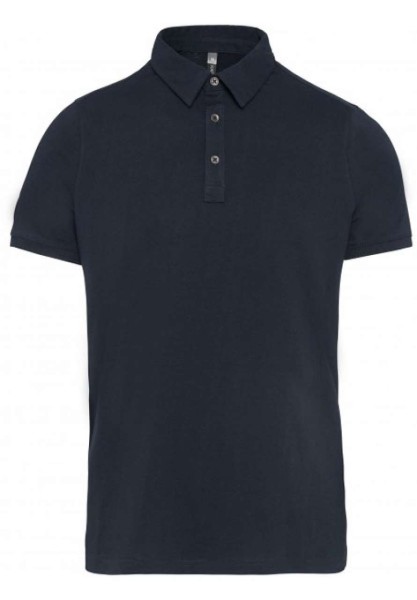MEN'S SHORT SLEEVED JERSEY POLO SHIRT Kék 