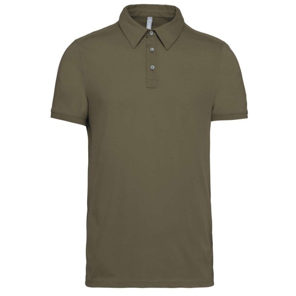 MEN'S SHORT SLEEVED JERSEY POLO SHIRT Zöld 
