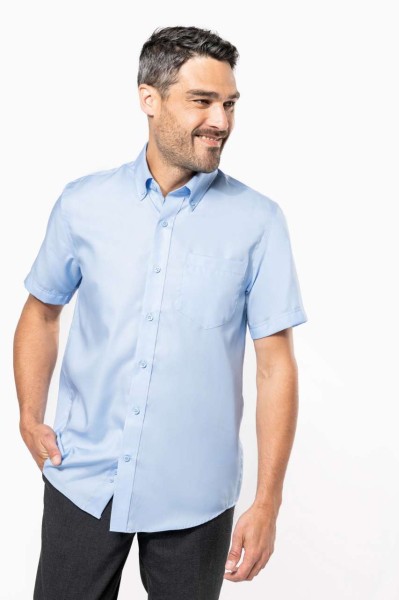 MEN'S SHORT-SLEEVED NON-IRON SHIRT Fehér 