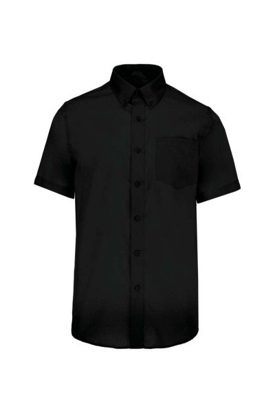 MEN'S SHORT-SLEEVED NON-IRON SHIRT Fekete 