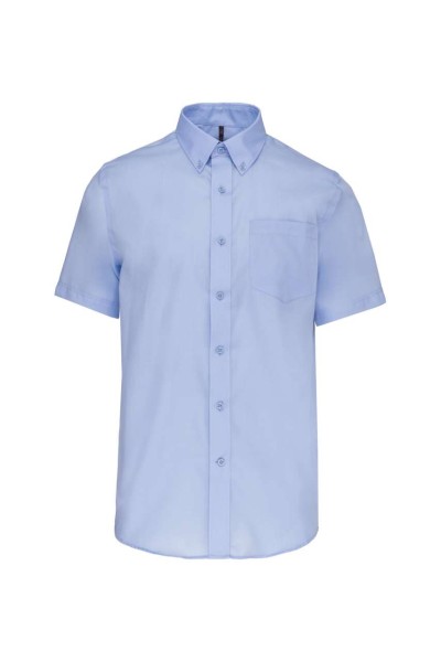 MEN'S SHORT-SLEEVED NON-IRON SHIRT Kék 