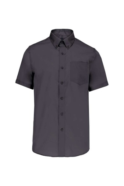MEN'S SHORT-SLEEVED NON-IRON SHIRT Szürke 