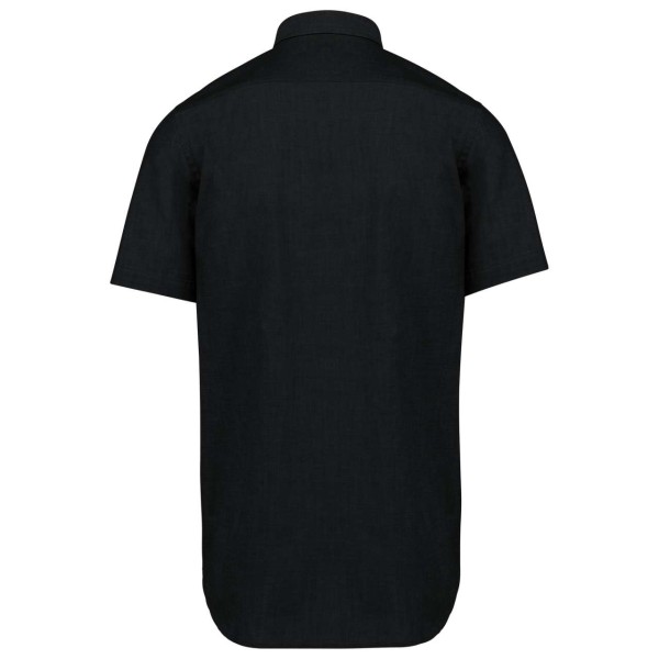 MEN'S SHORT-SLEEVED OXFORD SHIRT Fekete 