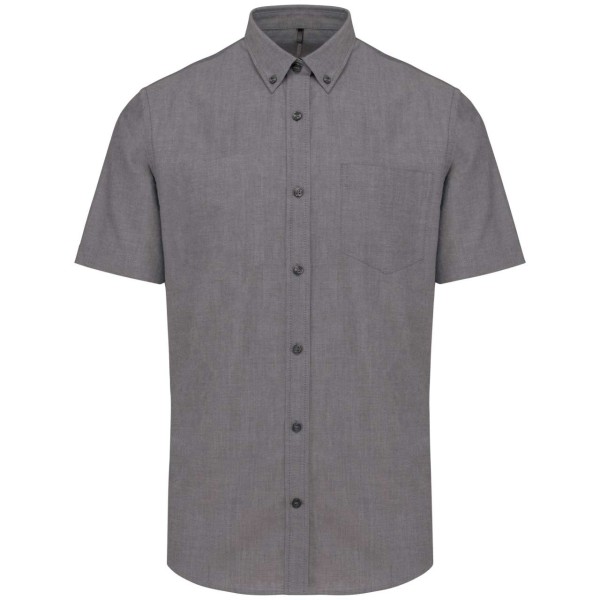 MEN'S SHORT-SLEEVED OXFORD SHIRT Szürke 