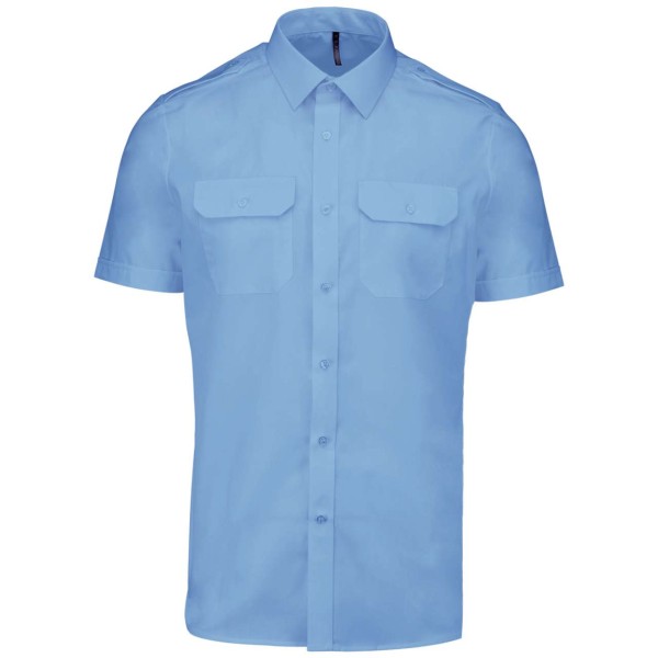 MEN'S SHORT-SLEEVED PILOT SHIRT Kék 