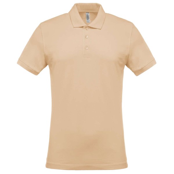 MEN'S SHORT-SLEEVED PIQUÉ POLO SHIRT Barna 