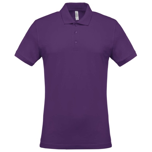 MEN'S SHORT-SLEEVED PIQUÉ POLO SHIRT Lila 