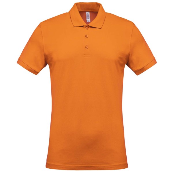 MEN'S SHORT-SLEEVED PIQUÉ POLO SHIRT Narancssárga 