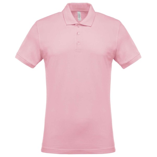 MEN'S SHORT-SLEEVED PIQUÉ POLO SHIRT Rózsaszín 
