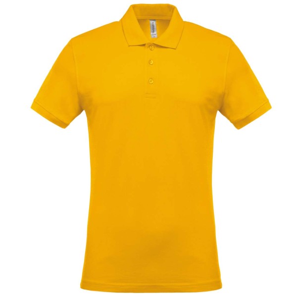 MEN'S SHORT-SLEEVED PIQUÉ POLO SHIRT Sárga 
