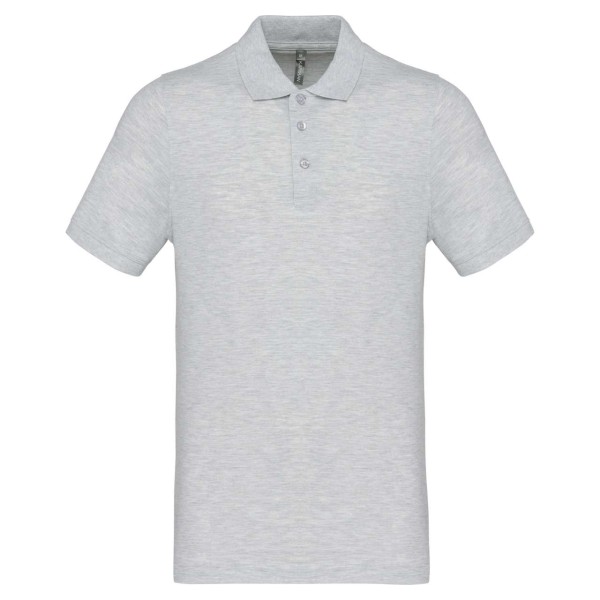 MEN'S SHORT-SLEEVED PIQUÉ POLO SHIRT Szürke 