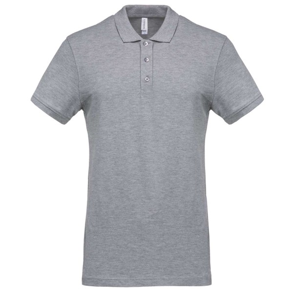 MEN'S SHORT-SLEEVED PIQUÉ POLO SHIRT Szürke 