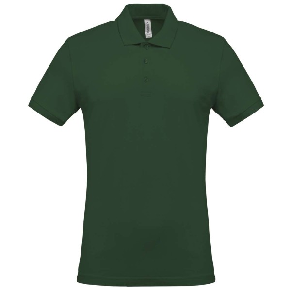 MEN'S SHORT-SLEEVED PIQUÉ POLO SHIRT Zöld 
