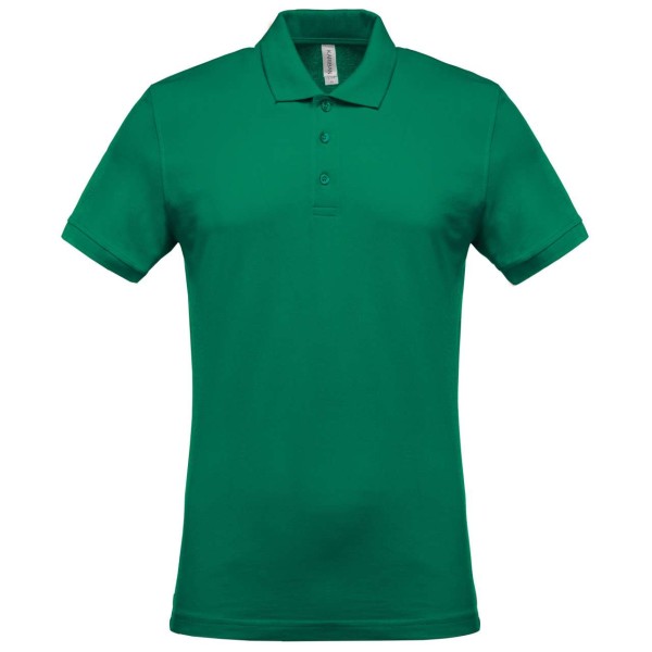 MEN'S SHORT-SLEEVED PIQUÉ POLO SHIRT Zöld 