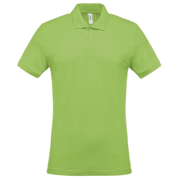 MEN'S SHORT-SLEEVED PIQUÉ POLO SHIRT Zöld 