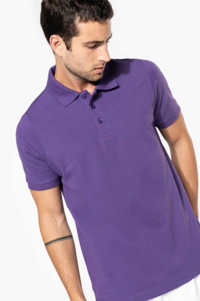MEN'S SHORT-SLEEVED POLO SHIRT Kék 