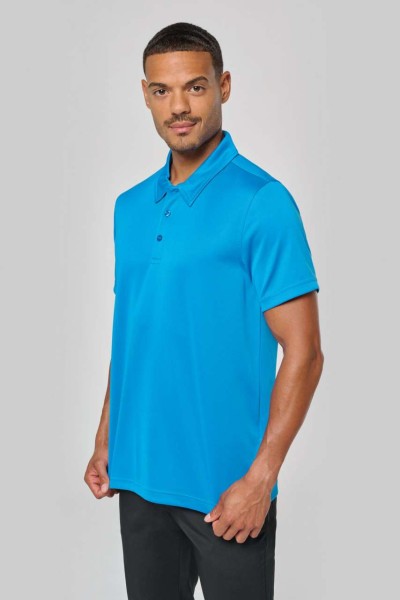 MEN'S SHORT-SLEEVED POLO SHIRT Kék 