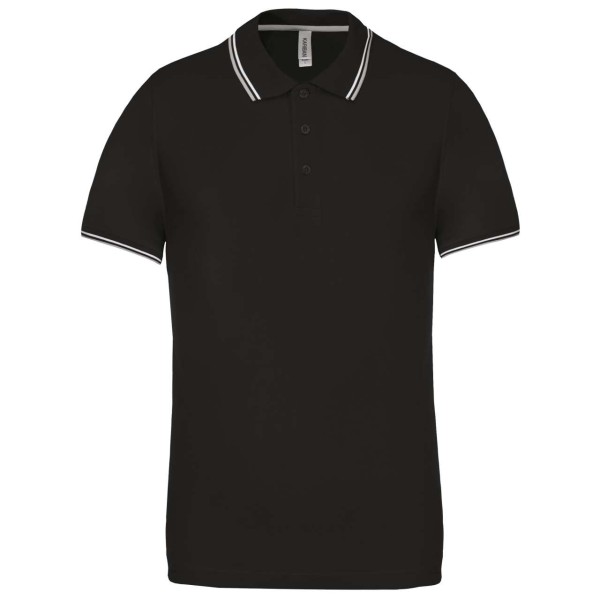 MEN'S SHORT-SLEEVED POLO SHIRT Fekete 