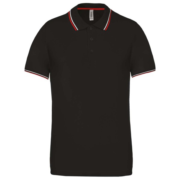 MEN'S SHORT-SLEEVED POLO SHIRT Fekete 