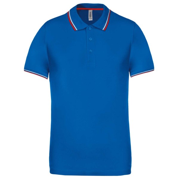 MEN'S SHORT-SLEEVED POLO SHIRT Kék 
