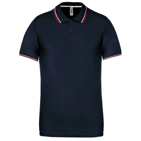 MEN'S SHORT-SLEEVED POLO SHIRT Kék 
