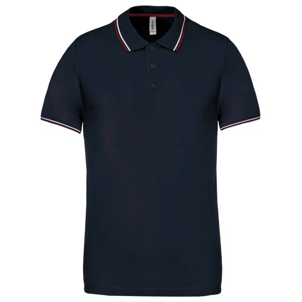 MEN'S SHORT-SLEEVED POLO SHIRT Kék 