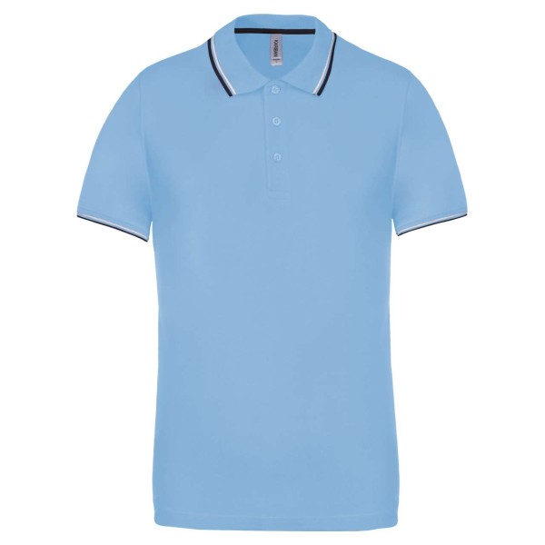 MEN'S SHORT-SLEEVED POLO SHIRT Kék 