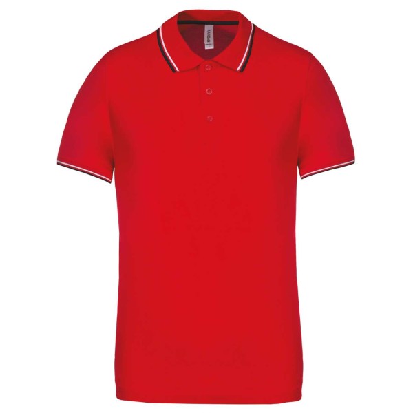 MEN'S SHORT-SLEEVED POLO SHIRT Piros 