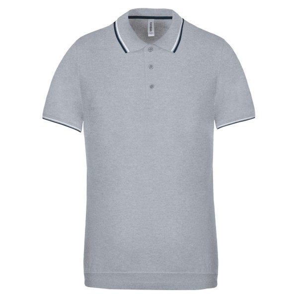 MEN'S SHORT-SLEEVED POLO SHIRT Szürke 