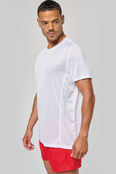 MEN'S SHORT-SLEEVED SPORTS T-SHIRT Fekete 
