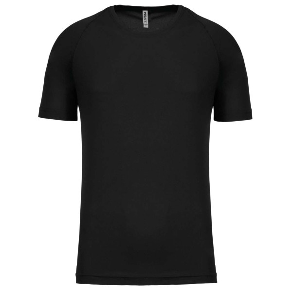 MEN'S SHORT-SLEEVED SPORTS T-SHIRT Fekete 