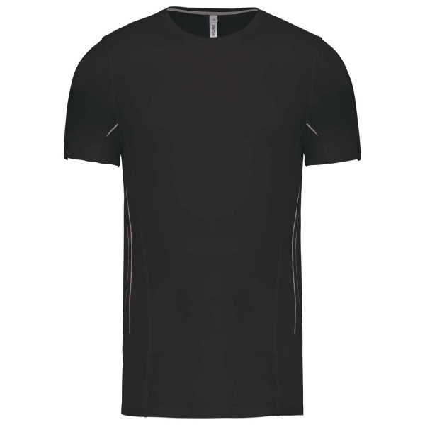 MEN'S SHORT-SLEEVED SPORTS T-SHIRT Fekete 