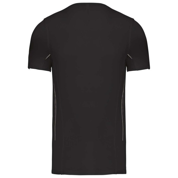 MEN'S SHORT-SLEEVED SPORTS T-SHIRT Fekete 
