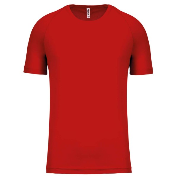 MEN'S SHORT-SLEEVED SPORTS T-SHIRT Piros 