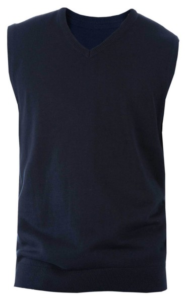 MEN'S SLEEVELESS V-NECK JUMPER Kék 