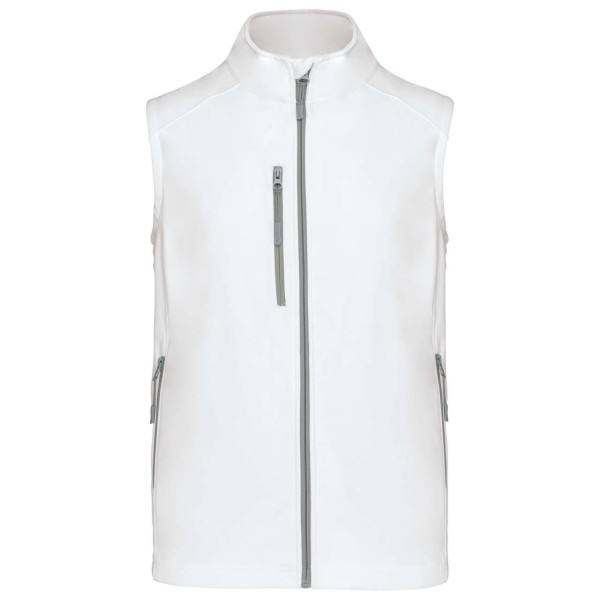MEN'S SOFTSHELL BODYWARMER Fehér 