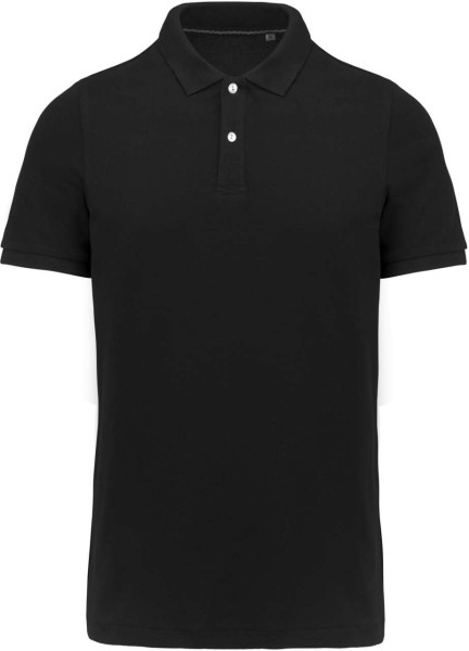 MEN'S SUPIMA® SHORT SLEEVE POLO SHIRT Fekete 