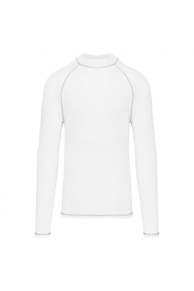 MEN'S TECHNICAL LONG-SLEEVED T-SHIRT WITH UV PROTECTION Fehér 