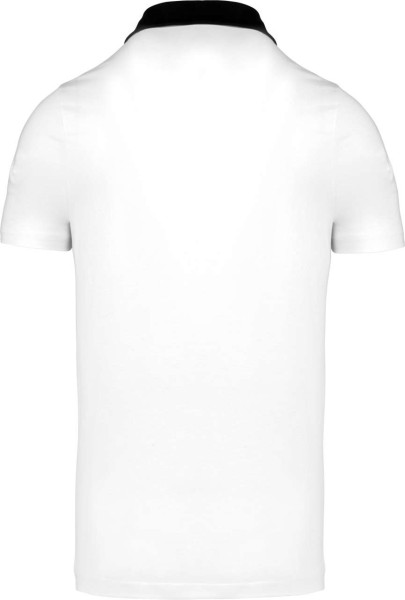 MEN'S TWO-TONE JERSEY POLO SHIRT Fehér 