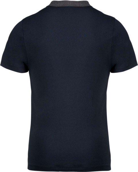 MEN'S TWO-TONE JERSEY POLO SHIRT Kék 