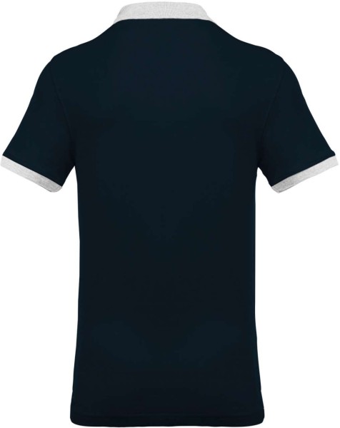 MEN'S TWO-TONE PIQUÉ POLO SHIRT Kék 
