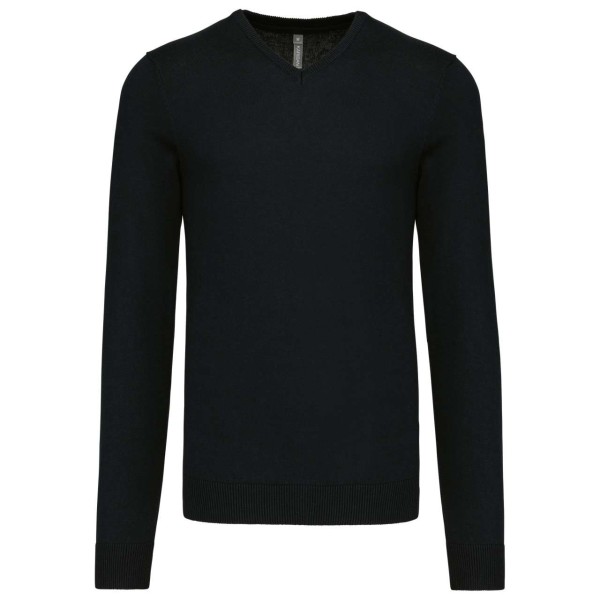 MEN’S V-NECK JUMPER Fekete 