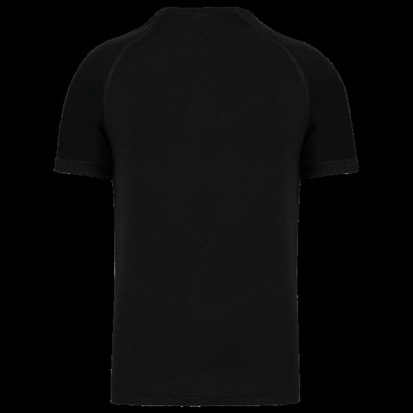 MEN’S V-NECK SHORT SLEEVE SPORTS T-SHIRT Fekete 