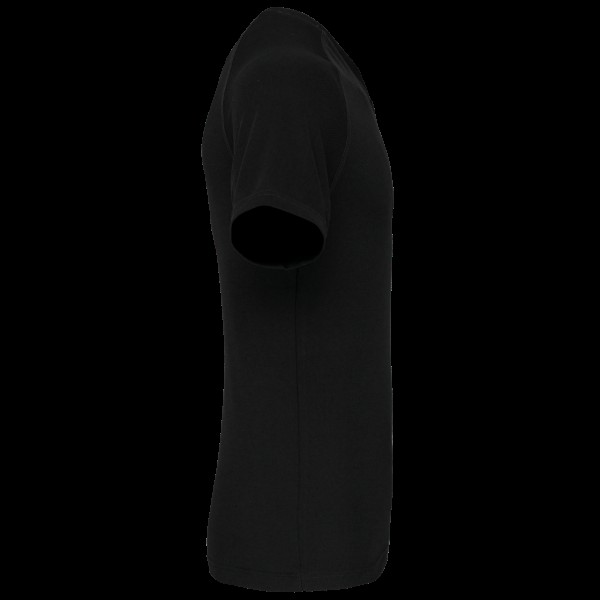 MEN’S V-NECK SHORT SLEEVE SPORTS T-SHIRT Fekete 