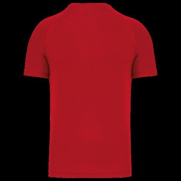 MEN’S V-NECK SHORT SLEEVE SPORTS T-SHIRT Piros 